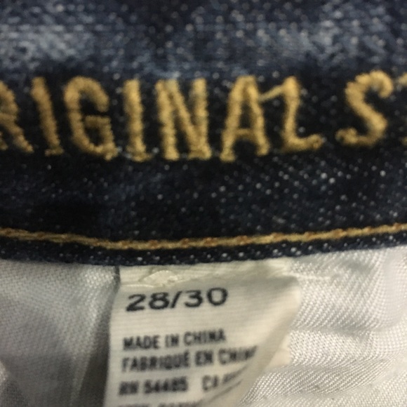 American Eagle Outfitters Men’s  Straight Leg Jeans, Dark Wash, Size 28/30, - Picture 10 of 12